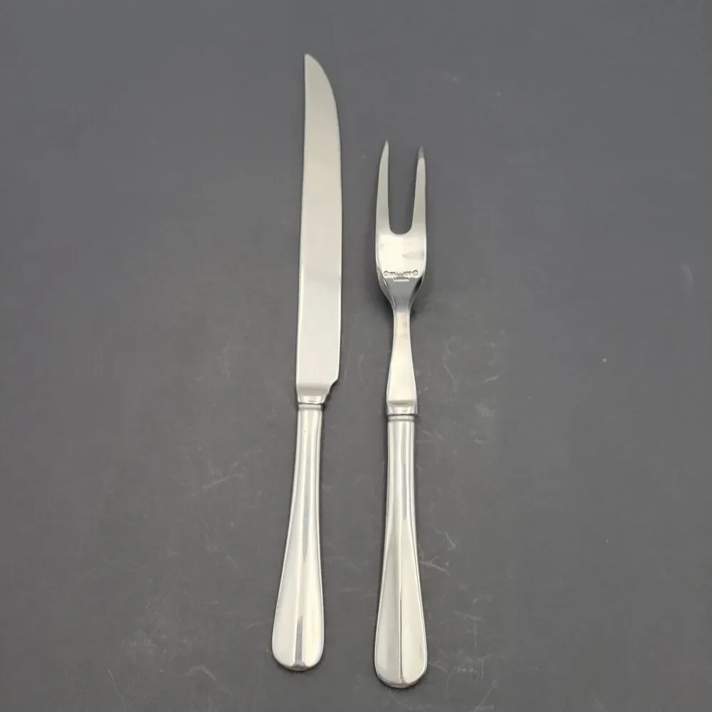 Wallace Carving set KNIFE AND MEAT FORK 18/10 Stainless Steel VTG